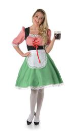 Dirndl Jurk Oktoberfest Rood Groen, Kinderen en Baby's, Verzenden, Nieuw