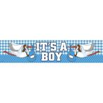 Geboorte Banner Jongen 2,6m, Verzenden, Nieuw