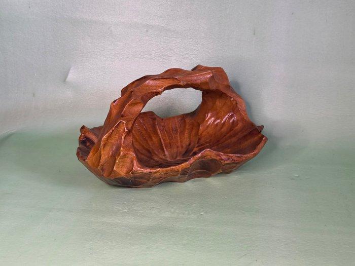 Schaal - Hout - Black Walnut Handcarved, Antiek en Kunst, Curiosa en Brocante