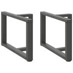 vidaXL Salontafelpoten 2 st T-vormig 70x25x(42-43) cm staal, Huis en Inrichting, Tafelonderdelen, Verzenden, Nieuw