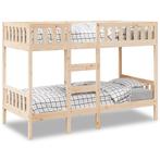 vidaXL Stapelbed massief grenenhout 80x200 cm, Huis en Inrichting, Slaapkamer | Bedden, Verzenden, Nieuw