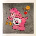 Ben Eine (1970) - Scare Bear (Pink), Antiek en Kunst, Kunst | Schilderijen | Modern