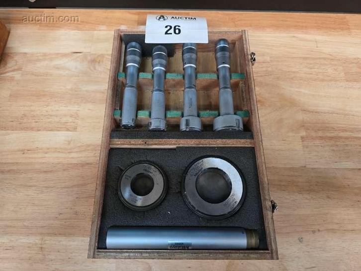 3 punts binnen micrometer set Mitutoyo, Zakelijke goederen, Machines en Bouw | Metaalbewerking, Ophalen