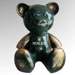 AmsterdamArts - Rolex luxury green & gold bear statue