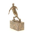 Figuur - Bronzeskulptur eines Fußballspielers – Dynamische