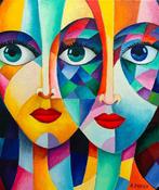 Alex Dudek (XX) - Me and She, Antiek en Kunst