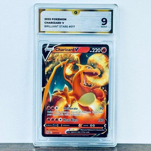 Pokémon Graded card - Charizard 017 - Pokémon - GG 9, Hobby en Vrije tijd, Verzamelkaartspellen | Pokémon