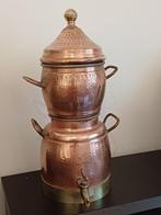 Koffiezetapparaat - Koper-messing, Antiek en Kunst