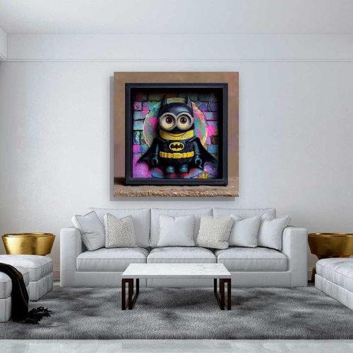 Urban3DArt (1971) - Bat-Minion - Pop Art superhéros, Antiek en Kunst, Kunst | Schilderijen | Modern