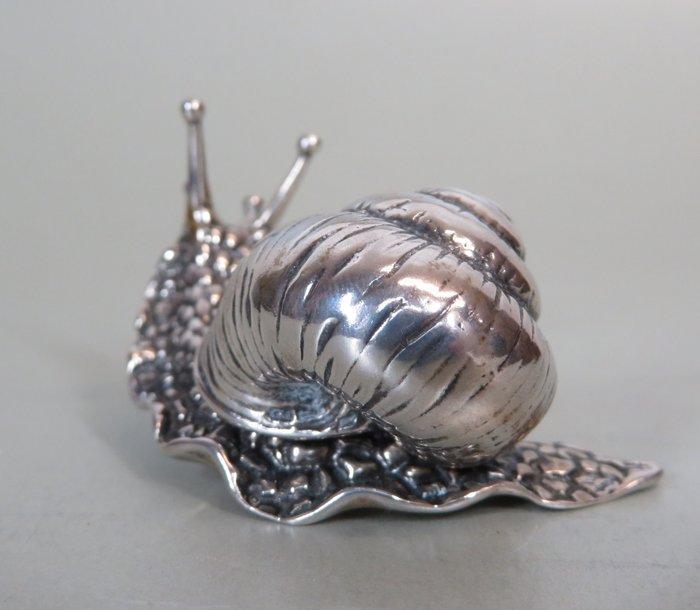 Huisjesslak / pillendoos, C.A. Stout te Rotterdam -, Antiek en Kunst, Antiek | Zilver en Goud