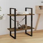 vidaXL Boekenkast 60x30x70 cm bewerkt hout bruin eikenkleur, Huis en Inrichting, Kasten | Boekenkasten, Verzenden, Nieuw
