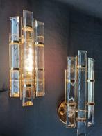 Wandlamp (2) - Kristal, Metaal