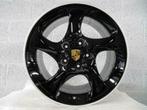 Porsche 996 Turbo/4S/Boxster 18 zwart velgenset (ORIGINEEL), Auto-onderdelen, Overige Auto-onderdelen, Ophalen, Gebruikt, Porsche