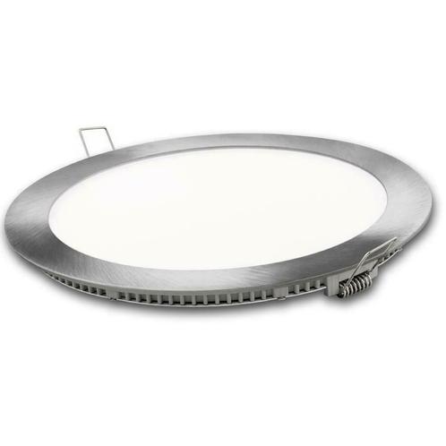 LED plafondlamp - inbouw rond - Warm wit - zilver, Huis en Inrichting, Lampen | Hanglampen, Verzenden
