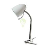 LED Bureau/Tafellamp met klem | Wit, Nieuw, Metaal, Verzenden