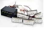 WIT 6 X 3 LED Flash zwaailicht 12V - flitser, Verzenden