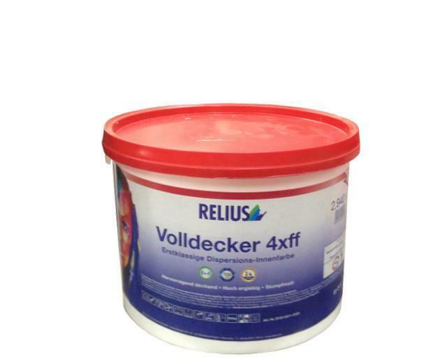 RELIUS Volldecker 4xff zeer goed dekkende extra matte muurve, Doe-het-zelf en Bouw, Verf, Beits en Lak, Nieuw, Verzenden