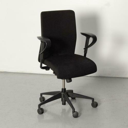 Girsberger bureaustoel, zwart, 2D armleggers, Maison & Meubles, Bureaux, Enlèvement ou Envoi