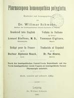 Dr. Willmar Schwabe - Pharmacopoea homoeopathica polyglotta, Antiek en Kunst