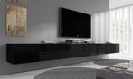 TV-Meubel - Zwevend - Hoogglans zwart - 320x30x40 cm, Verzenden