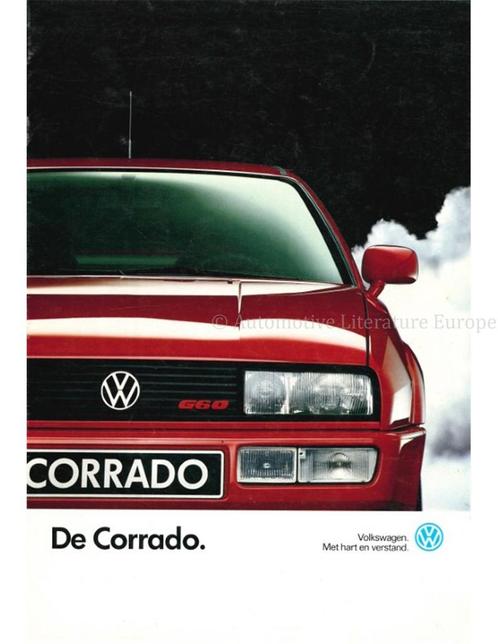 1990 VOLKSWAGEN CORRADO G60 BROCHURE NEDERLANDS, Boeken, Auto's | Folders en Tijdschriften