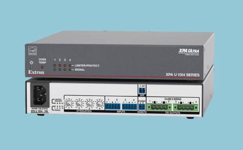 Extron XPA U 1004 70v versterker 4-kanalen 100 Watt —, TV, Hi-fi & Vidéo, Amplificateurs & Ampli-syntoniseurs, Enlèvement ou Envoi