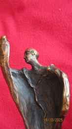 Unknown - Beeldje - Staande figuur met opgeheven arm -, Antiek en Kunst