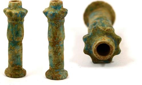 300-100bc Egypt Late Period a large blue-green faience co..., Postzegels en Munten, Munten en Bankbiljetten | Verzamelingen, Verzenden