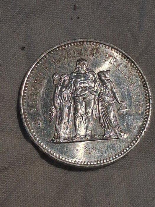 Frankrijk. 50 Francs 1977 Hercule (Zonder minimumprijs), Timbres & Monnaies, Monnaies | Europe | Monnaies non-euro