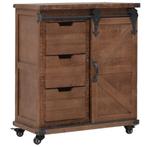 vidaXL Armoire de rangement Bois de sapin massif, Maison & Meubles, Armoires | Autre, Verzenden, Neuf