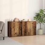 vidaXL Dressoirs 2 stuks Oud Hout 79x38x80 cm Bewerkt Hout, Huis en Inrichting, Kasten | Dressoirs, Verzenden, Nieuw