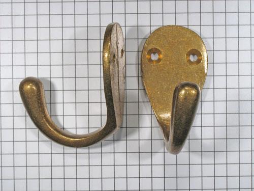 Kapstokhaak enkel, brons antiek, Huis en Inrichting, Woonaccessoires | Kapstokken, Nieuw, Overige materialen