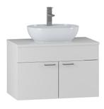 Wastafelkast Colorado 80 x 46 x 52 cm - Wit - Badmeubel, Verzenden