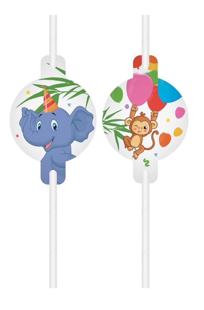 Jungle Dieren Rietjes, Hobby en Vrije tijd, Feestartikelen, Nieuw, Verzenden