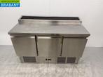 Acier inoxydable Comptoir réfrigéré 3 portes 137 cm 230V, Articles professionnels, Verzenden