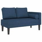 Chaise Longue Blauw Stof | Tweede Kansje | OP = OP, Modern / Elegant, Eenpersoons, Verzenden, Minder dan 75 cm