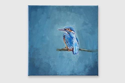 Matthieu van Riel - Kingfisher (Blue), Antiek en Kunst, Kunst | Schilderijen | Modern