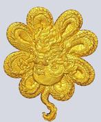 Tsjaad. 5000 Francs 2023 Four Leaf Clover Dragon - Gold