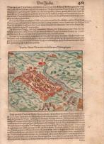 Italië - Uitzicht op Vicovaro en Tivoli, Lazio; Cosmographia, Nieuw