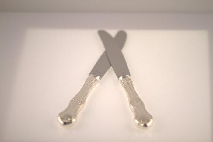 Guldsmedsaktiebolaget GAB - Couteau de table (2) - MEMA -, Antiek en Kunst, Antiek | Zilver en Goud