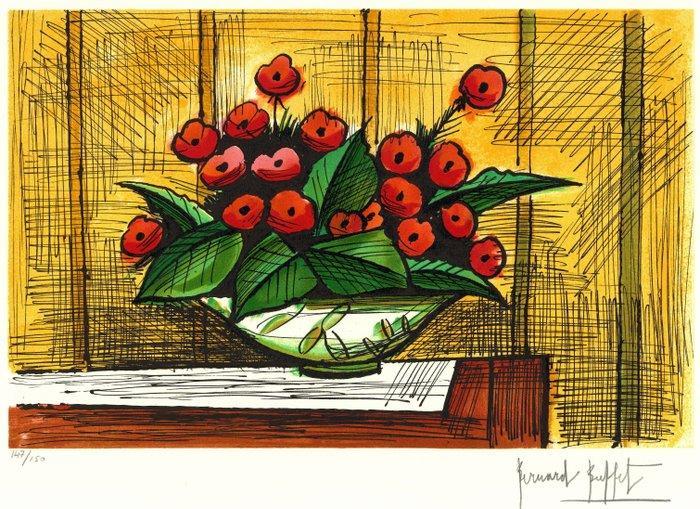 Bernard Buffet (1928-1999) - Bouquet de primevères, Antiek en Kunst, Antiek | Overige Antiek