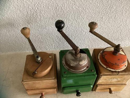Koffiemolen (3) - hout, metaal, Antiek en Kunst, Antiek | Keukengerei