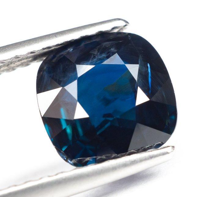 Zonder minimumprijs Saffier - 2.30 ct - Gem Report Antwerp, Bijoux, Sacs & Beauté, Pierres précieuses