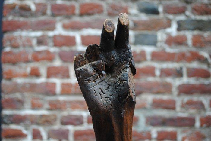 sculptuur, Christ Ressuscité XVIè - 170 cm - Eik, Antiek en Kunst, Kunst | Niet-Westerse kunst