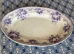 Plat - Faïence - Grand plat oval XIXÈME, Antiek en Kunst