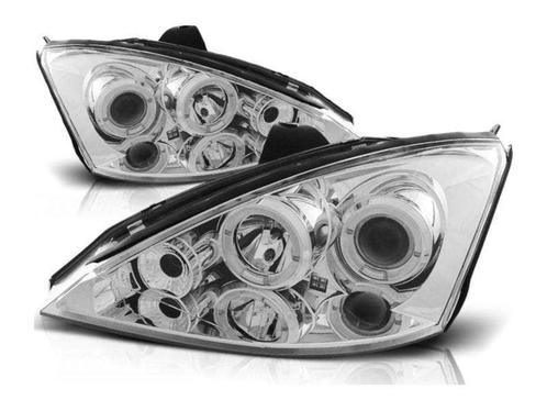 Angel Eyes koplamp units Chrome geschikt voor Ford Focus, Auto-onderdelen, Verlichting, Nieuw, Ford, Verzenden