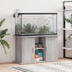 vidaXL Aquariumstandaard 101x41x58 cm bewerkt hout grijs, Dieren en Toebehoren, Verzenden, Nieuw