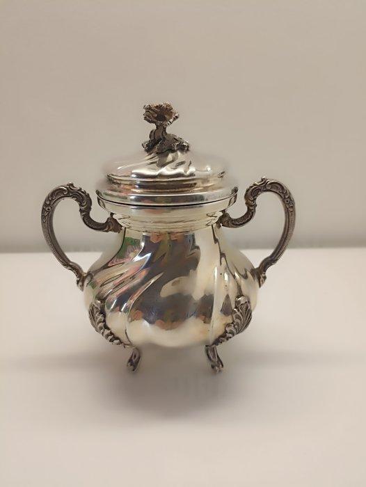 Suiker en roomstel - .800 zilver, Antiek en Kunst, Antiek | Zilver en Goud