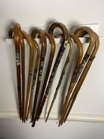 Wandelstok (12) - Hout, Metaal - Wandelstokken, Antiek en Kunst