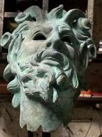 sculptuur, TESTA DI FAUNO IN GESSO - 15 cm - Gips, Was, Hars, Antiek en Kunst